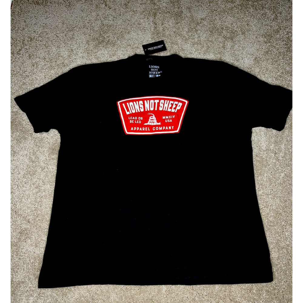 Lions Not Sheep Black Box Limited Edition‎ t-shirt. NEW xxxl 3XL